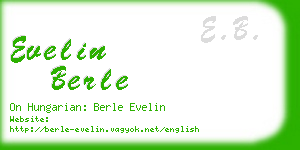 evelin berle business card